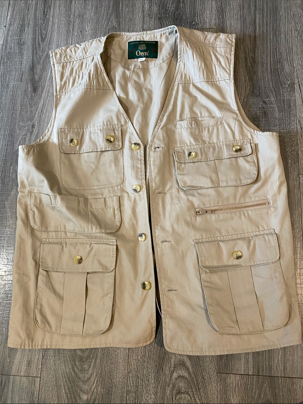 Orvis Beige Outdoor Cotton Fishing Vest